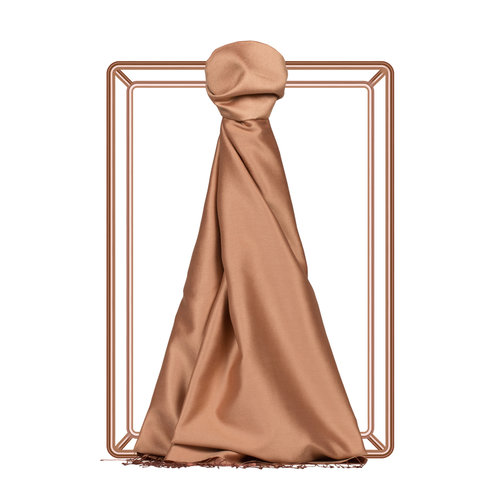 Cinnamon Reversible Silk Scarf