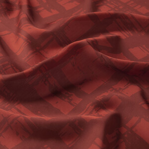 Classic Burgundy Dilemma Cotton Rayon Scarf - Thumbnail