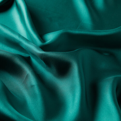  Clover Green Plain Silk Twill Scarf