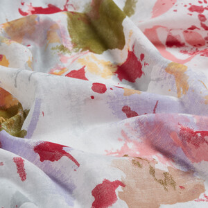 Colorful Paint Print Modal Cotton Scarf Model 01 - Thumbnail