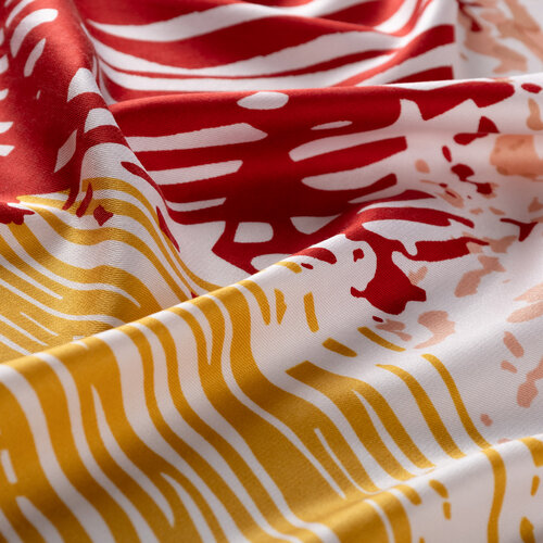 Colorful Zebra Print Silk Scarf Model 02