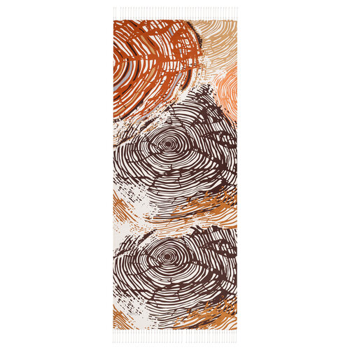 Colorful Zebra Print Silk Scarf Model 04