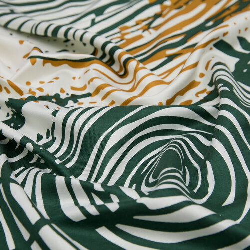 Colorful Zebra Print Silk Scarf Model 06