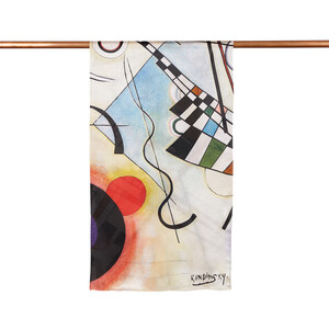 Composition VIII Satin Silk Scarf - Thumbnail