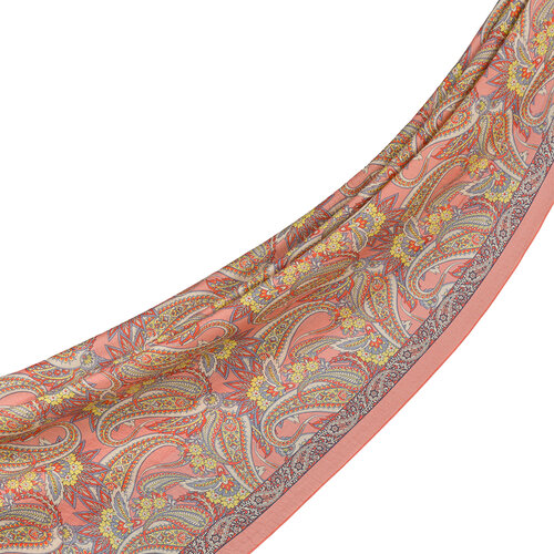 Copper Armoni Print Tencel Scarf