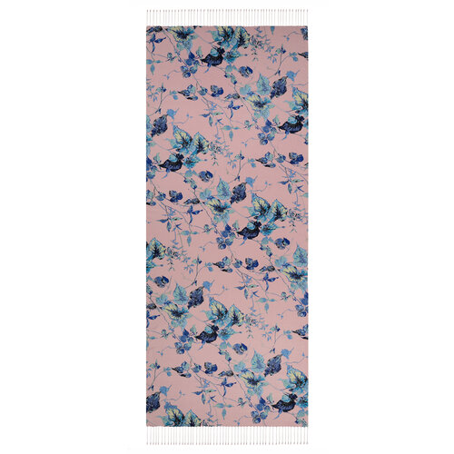 Copper Leaf Vine Print Silk Scarf
