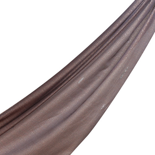 Copper Metallic Dotted Cotton Silk Scarf