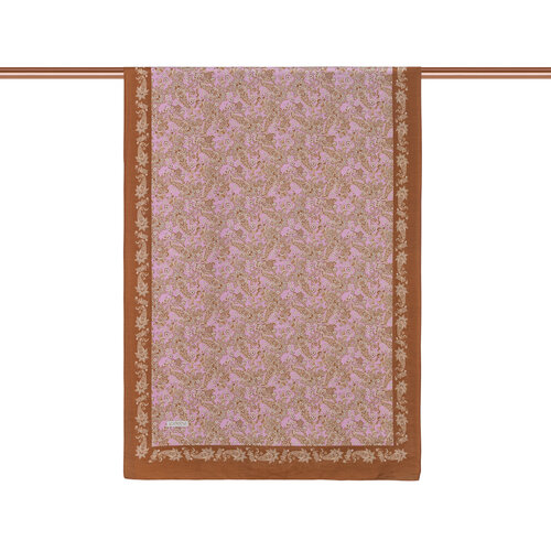 Copper Powder Mezopotamya Model 06 Print Tencel Scarf