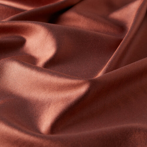 Copper Red Reversible Silk Neck Scarf