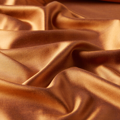Copper Reversible Silk Neck Scarf