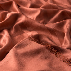 Copper Satin Silk Scarf - Thumbnail