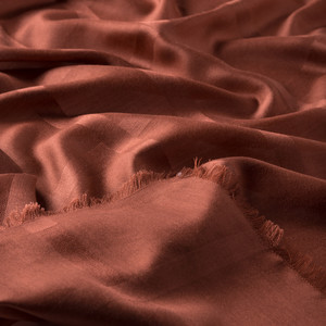 Copper Satin Silk Scarf - Thumbnail