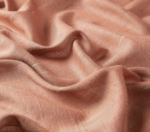 Copper Shantung Wool Silk Scarf