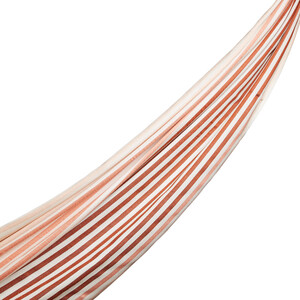 Copper Striped Silk Scarf - Thumbnail