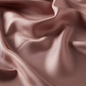 ipekevi - Coral Bronze Plain Silk Twill Scarf (1)