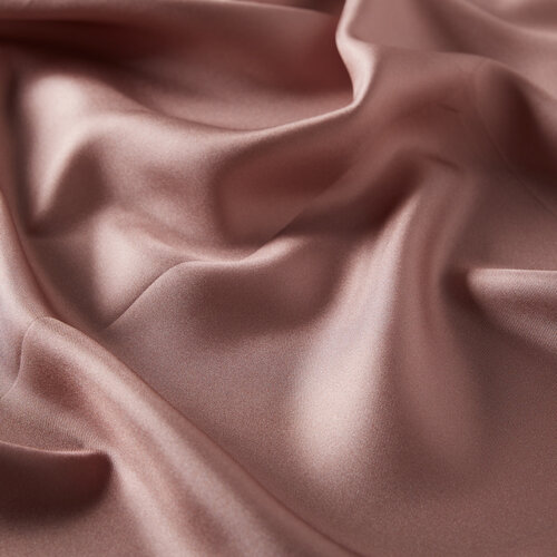 Coral Bronze Plain Silk Twill Scarf