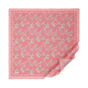 Coral Mezopotamya Model 06 Print Tencel Scarf - Thumbnail