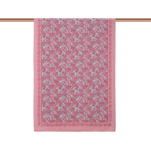 Coral Mezopotamya Model 06 Print Tencel Scarf - Thumbnail