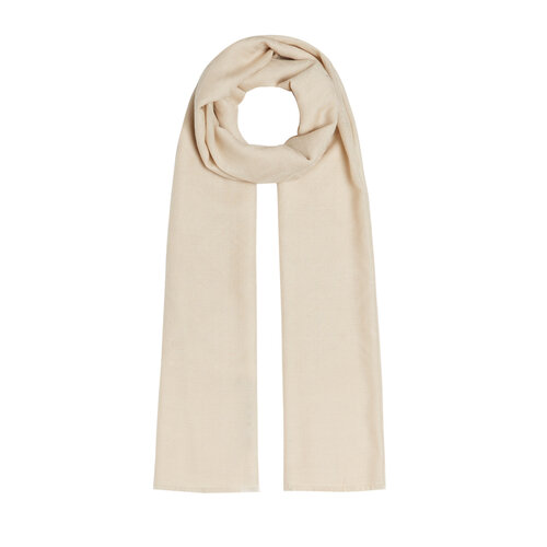 Cream Diamond Wool Silk Scarf