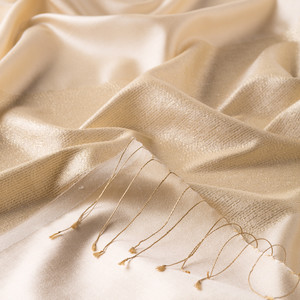 ipekevi - Cream Duchess Lurex Silk Scarf (1)