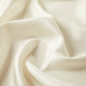 Cream Frame Silk Twill Scarf - Thumbnail