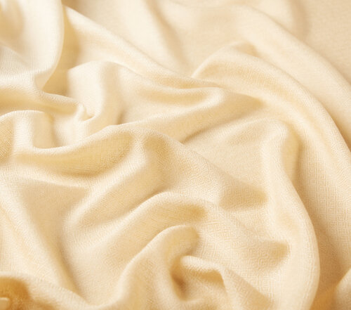 Cream Gradient Wool Silk Scarf