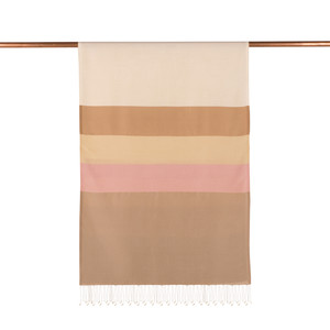 ipekevi - Cream Kushak Striped Silk Scarf (1)