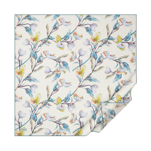 Cream Magnolia Cotton Scarf