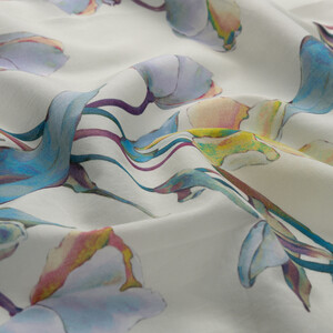 ipekevi - Cream Magnolia Cotton Scarf (1)