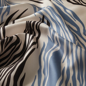 ipekevi - Cream Moss Twill Silk Scarf (1)