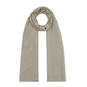 Cream Plain Cotton Scarf - Thumbnail