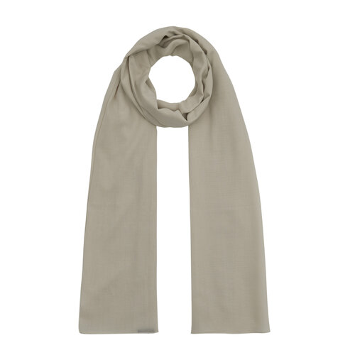 Cream Plain Cotton Scarf