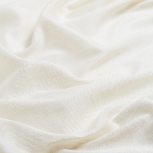 Cream Plain Cotton Silk Scarf