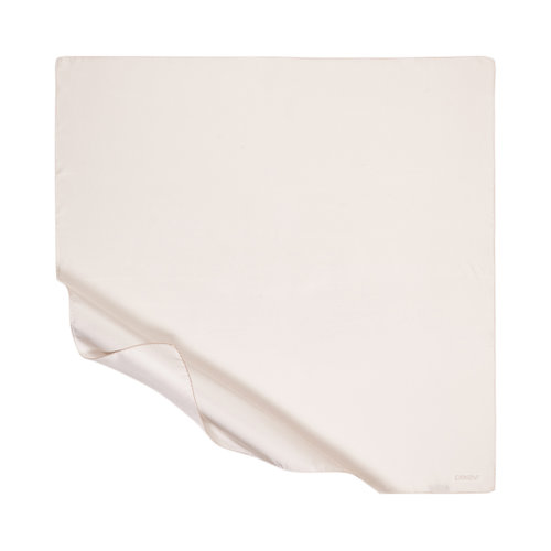 Cream Plain Silk Twill Scarf