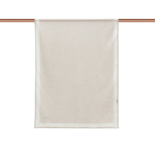 Cream Polka-Dot Cotton Scarf