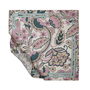 ipekevi - Cream Rebel Ivy Twill Silk Scarf ipekevi - Cream Rebel Ivy Twill Silk Scarf