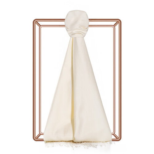 Cream Silk Scarf
