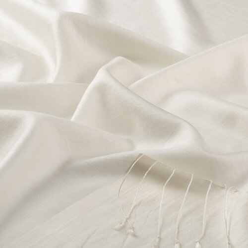 Cream Silk Scarf