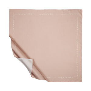 Cream Tan Signature Silk Twill Scarf - Thumbnail