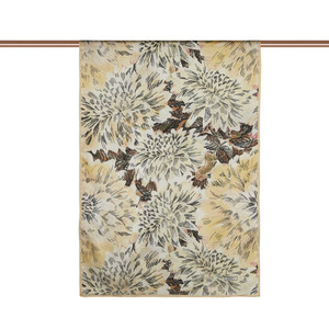 Cream Yellow Narcissus Flower Cotton Rayon Scarf - Thumbnail
