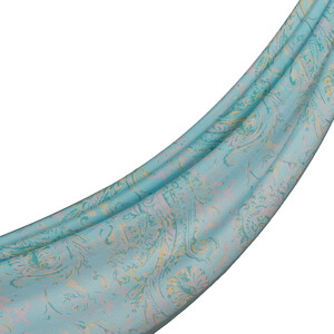 ipekevi - Cyan Breeze Print Tencel Scarf