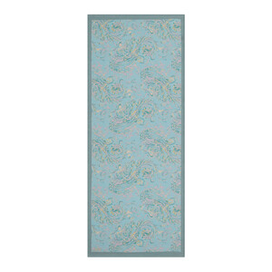 Cyan Breeze Print Tencel Scarf - Thumbnail