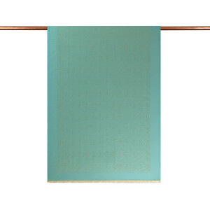 Cyan IE Monogram Cotton Silk Scarf - Thumbnail