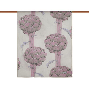 Dark Beige Artichoke Blossom Cotton Scarf - Thumbnail