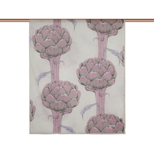 Dark Beige Artichoke Blossom Cotton Scarf