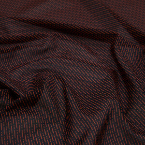 ipekevi - Dark Cooper Striped Cotton Scarf (1)