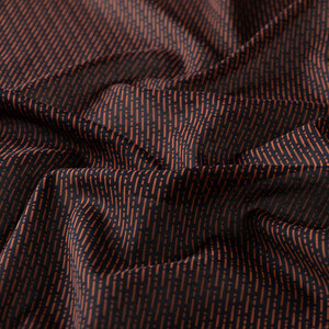 ipekevi - Dark Cooper Striped Cotton Scarf (1)