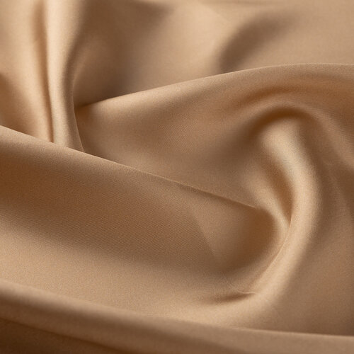 Dark Gold Plain Silk Twill Scarf