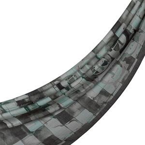 ipekevi - Dark Green Mono Mosaic Print Tencel Scarf