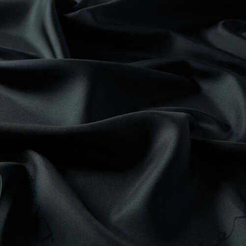 Dark Green Signature Silk Twill Scarf